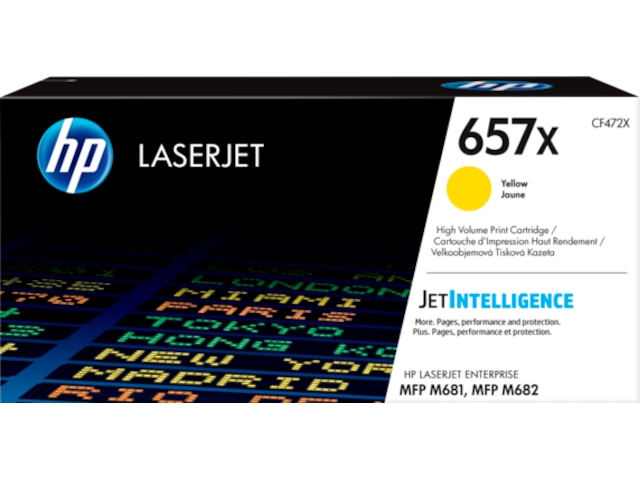 HP Toner 657X Gul Lasertoner