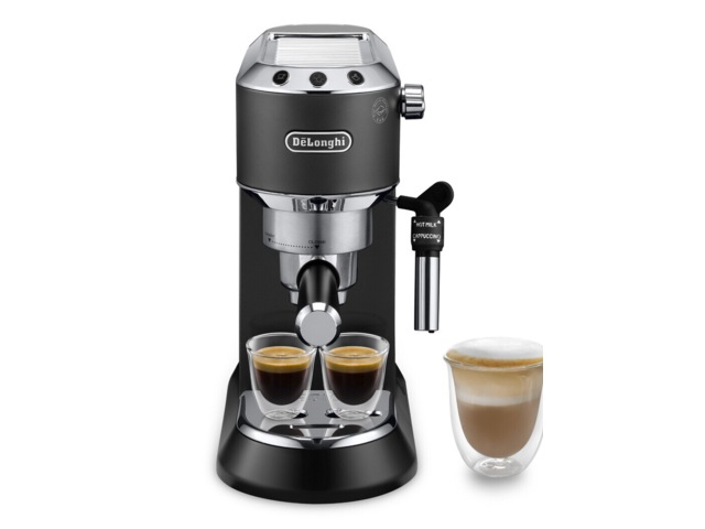 DeLonghi Dedica Style EC685.BK Manuell espressomaskin (svart) -B-Grade Demo hem & hushåll