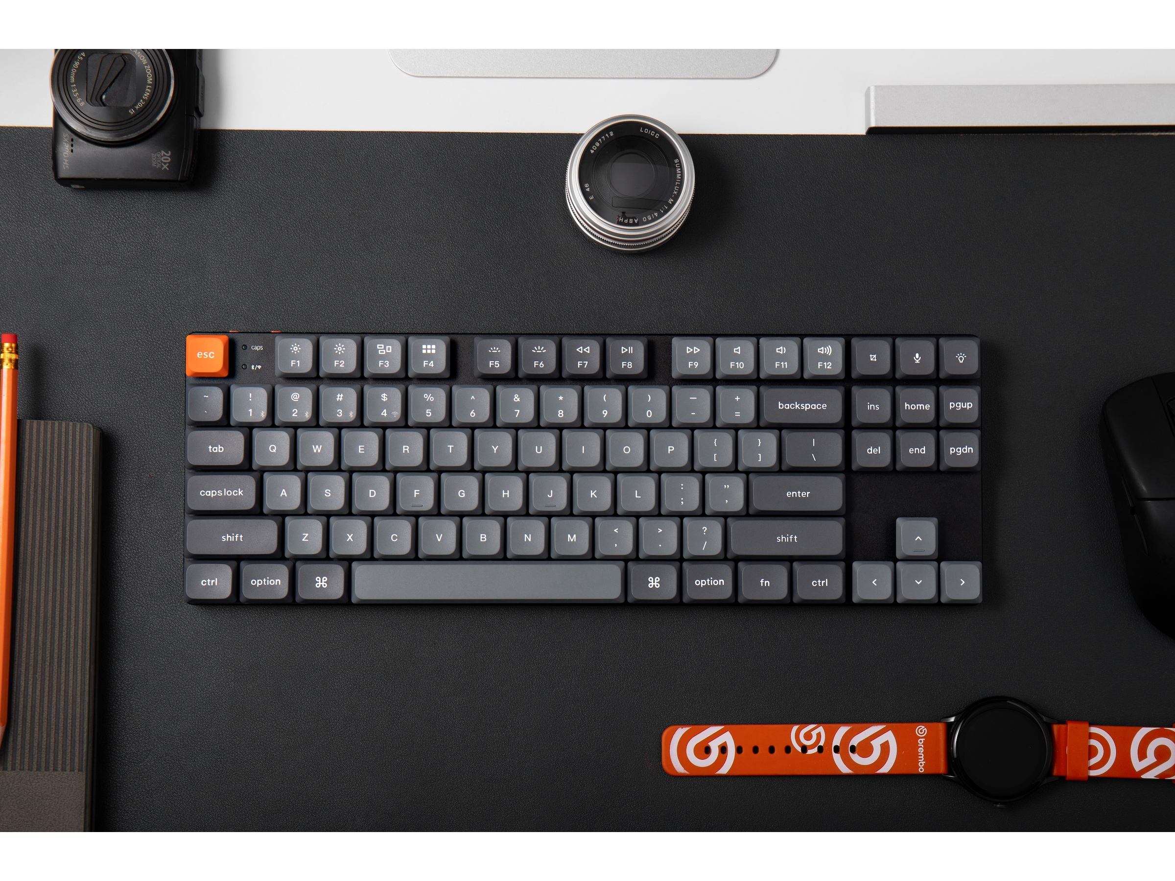 Keychron K1 MAX QMK/VIA Gateron Brown trådlöst gamingtangentbord Gamingtangentbord
