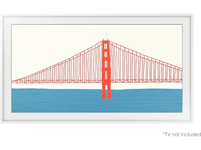 Samsung 43" ram till The Frame (2021-2025, vit) TV-ram & tillbehör