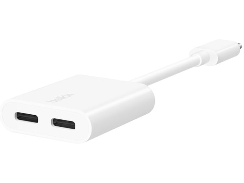 Belkin USB-C Audio + Charge Adapter (vit) Kabel adapter och övergångar