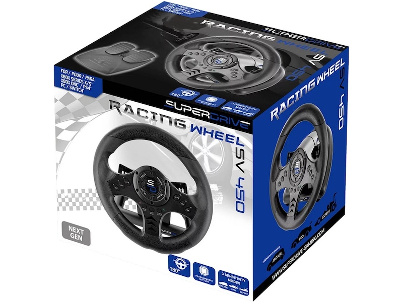 RACING WHEEL UNIVERSAL SV 450- multiplatform -B-Grade Demo gaming