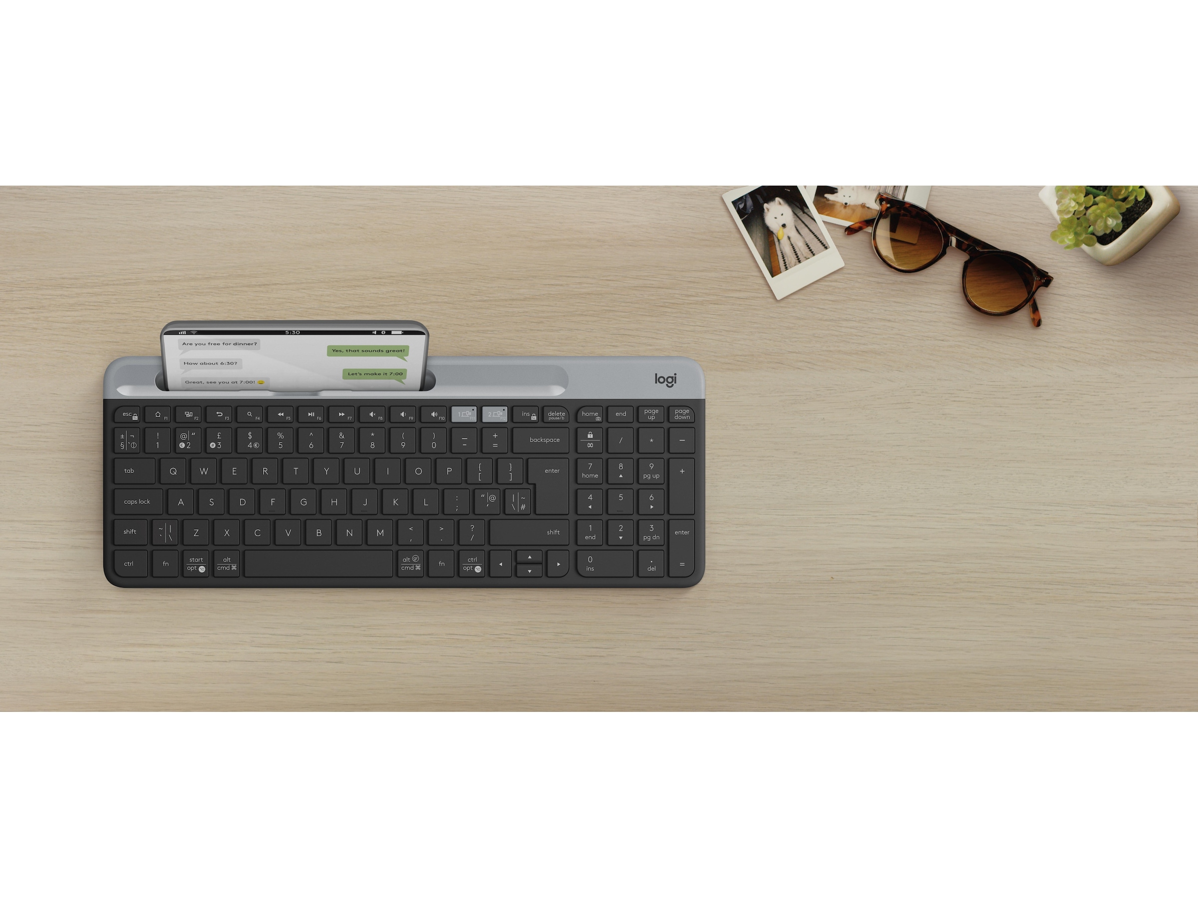 Logitech K580 Slim Multi-Enhet Tangentbord Tangentbord