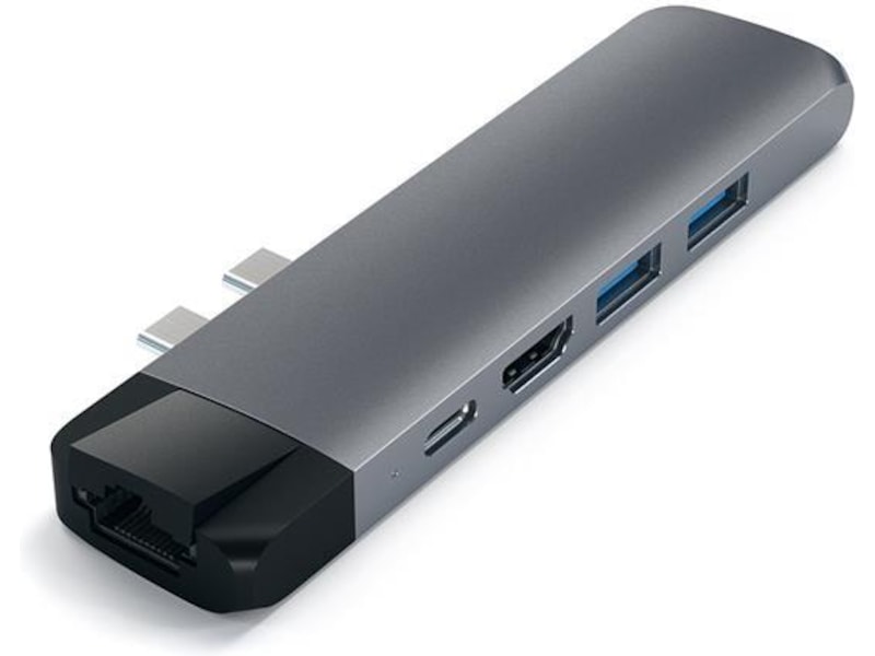 Satechi PRO Hub 4K Docking (rymdgrå) Dockningsstation och USB-hub