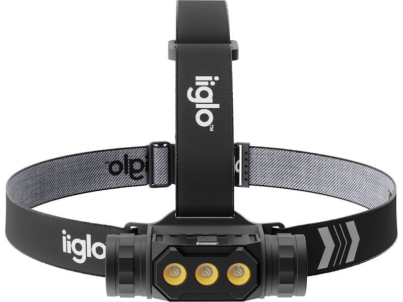 iiglo Pannlampa 2 000 lumen, 18650 batteri Pannlampor & ficklampor