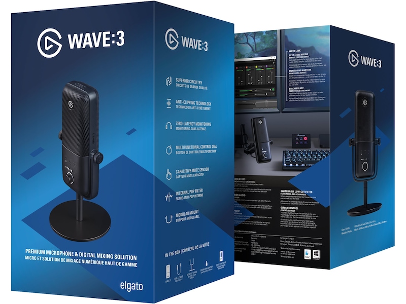 Elgato Wave 3 Mikrofon och Mixer Mikrofon