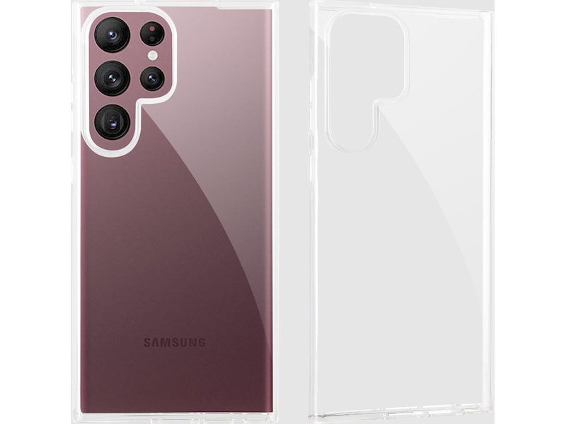 iiglo Galaxy S23 Ultra Silikonskydd (transparent) Mobilskal