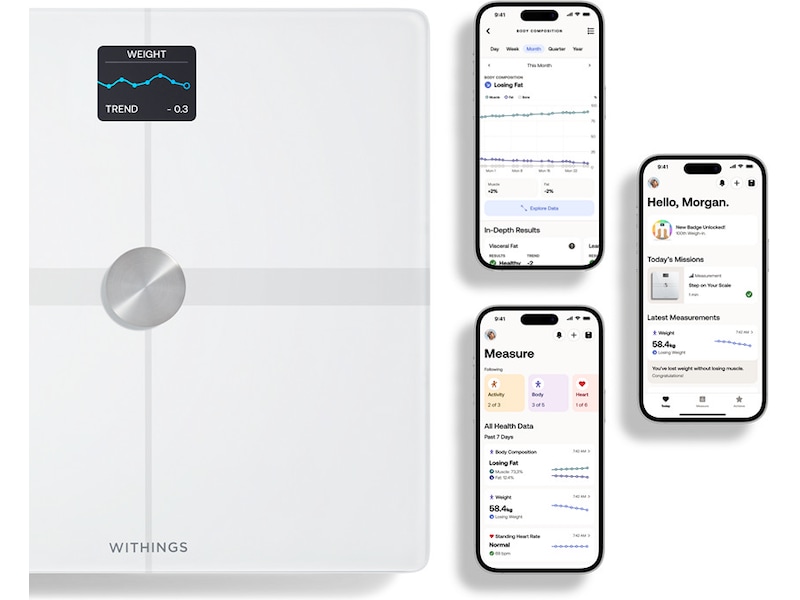 Withings Body Smart Wi-Fi badvåg (vit) Personvågar