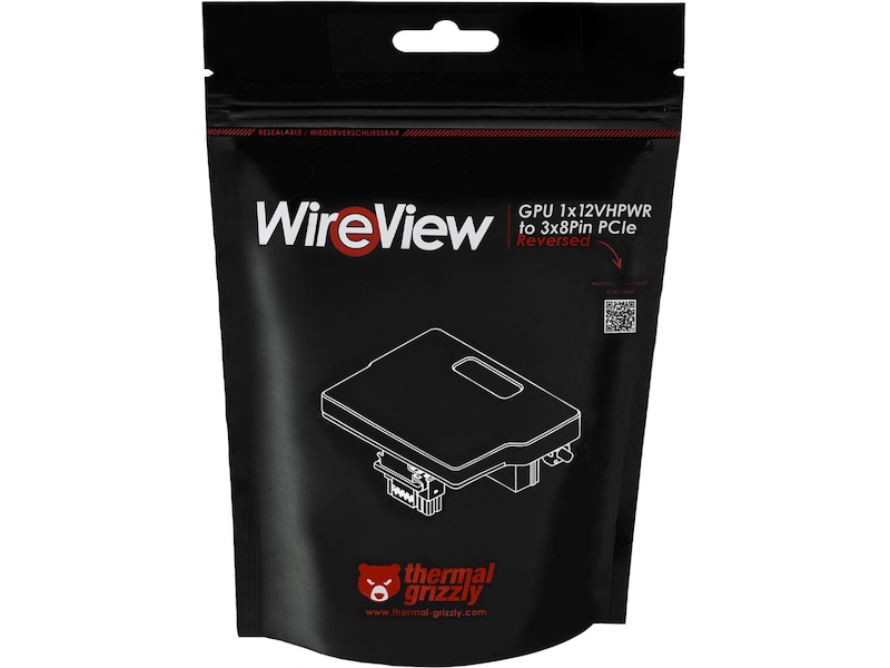 Thermal Grizzly WireView GPU 1x12VHPWR to 3x8 Pin Reverse Tillbehör