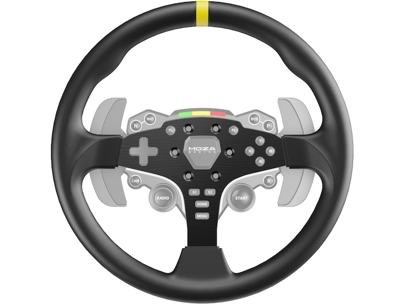 Moza Racing 12-inch Round Wheel Mod for ES Ratt och pedaler