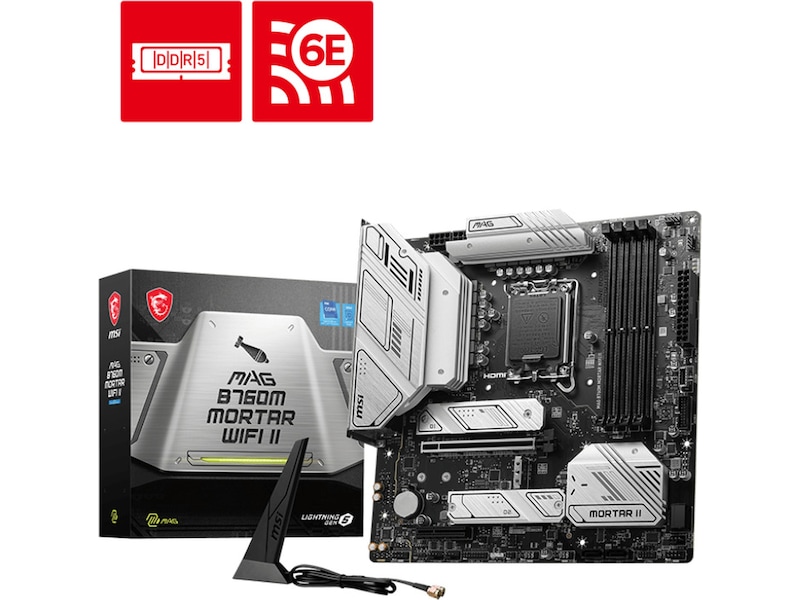 MAG B760M MORTAR WIFI II Moderkort Intel Socket
