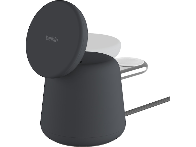Belkin Boost Charge Pro 2-i-1 15W trådlös laddningsdocka (charcoal) Trådlös laddare