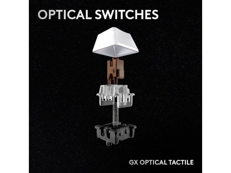 Logitech G Pro X 60 Lightspeed Tactile trådlöst gamingtangentbord (vit) Gamingtangentbord