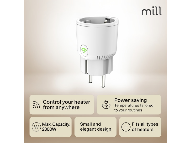Mill Smart WiFi Plug Tillbehör till värme