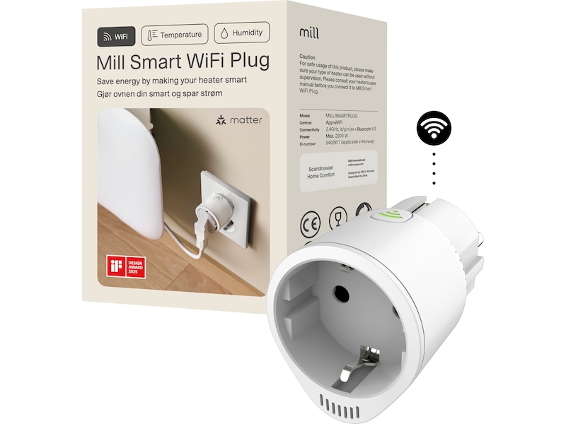 Mill Smart WiFi Plug Tillbehör till värme