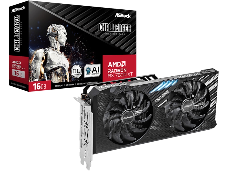 ASRock AMD Radeon RX 7600 XT Challenger OC Grafikkort