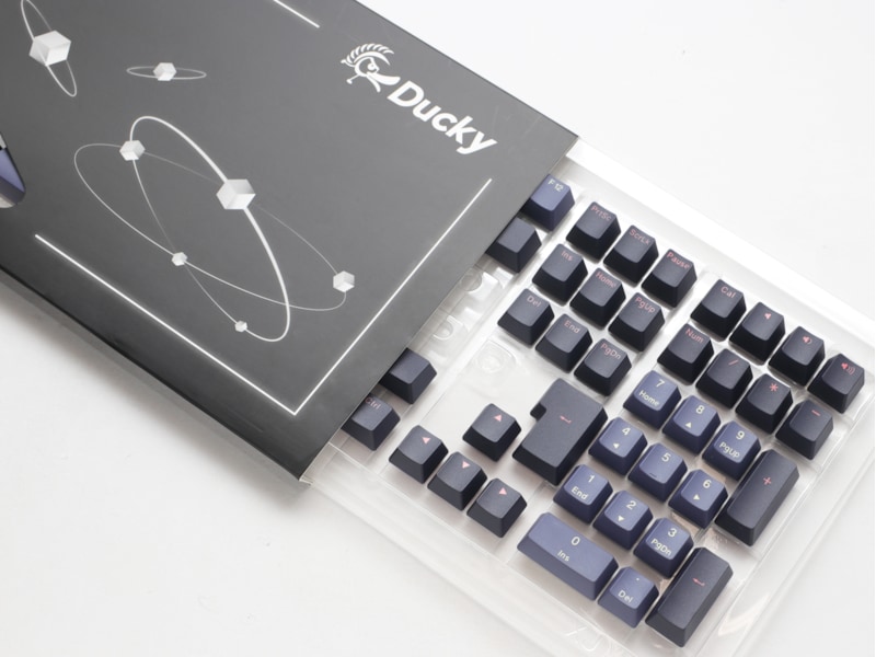 Ducky PBT Cosmic Keycaps (Blå/svart) Tillbehör till gaming tangentbord och mus