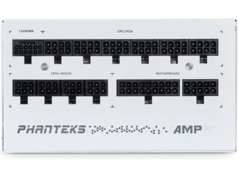 Phanteks AMP GH 850W Gold PSU (vit) Nätaggregat