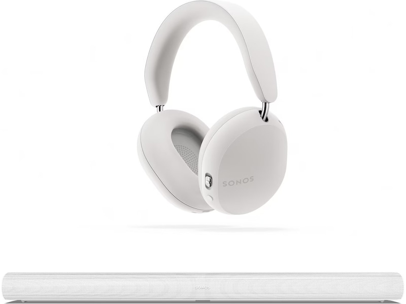 Sonos Ace trådlösa hörlurar + Sonos Arc (vit) Hörlurar