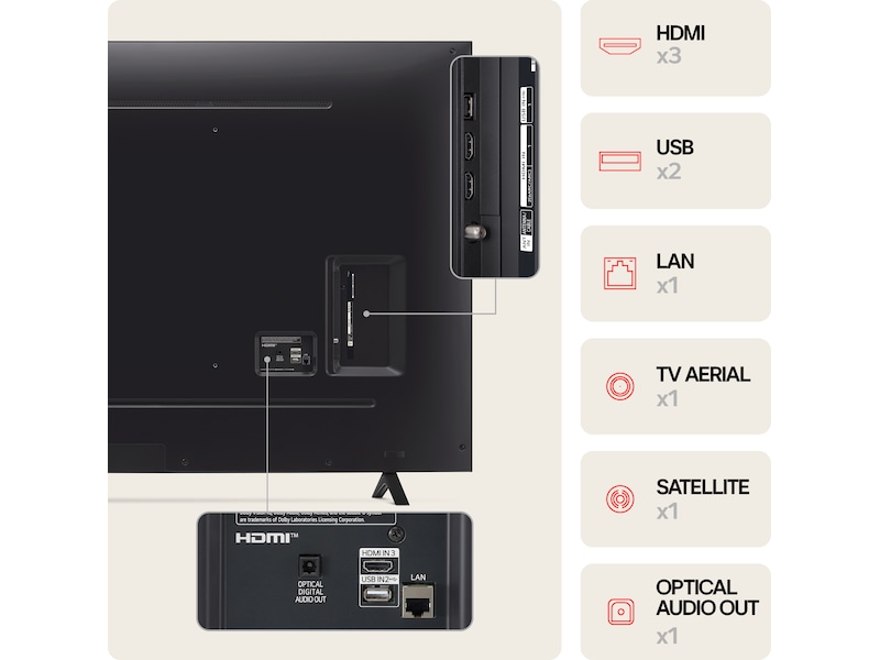 LG 65'' NANO 81 4K TV (2024) 65NANO81T6A + Soundbar 60 - 69 tums TV