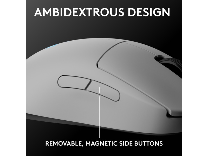 Logitech PRO 2 Lightspeed Trådlös Gamingmus (vit) Gamingmus