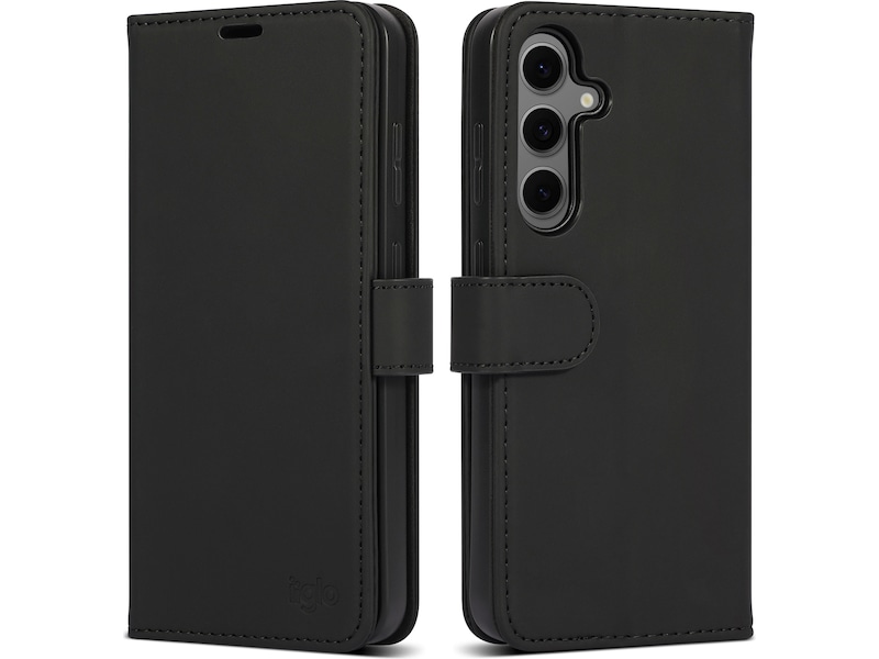 iiglo Galaxy S24 FE Plånboksfodral (svart) Mobilskal