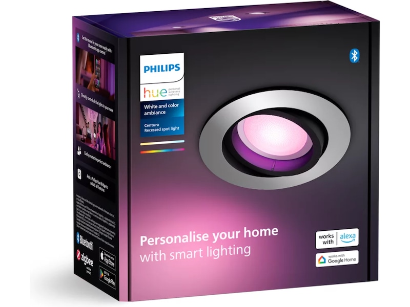 Philips Hue Centura infälld spotlight R (aluminium) Taklampa