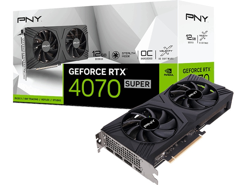 PNY GeForce RTX VERTO 4070 SUPER -B-Grade Demo grafikkort