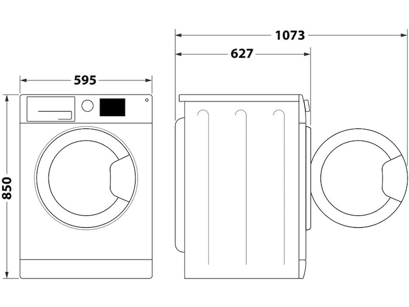 Whirlpool FFB 9458 WV EE tvättmaskin (vit) Tvättmaskin