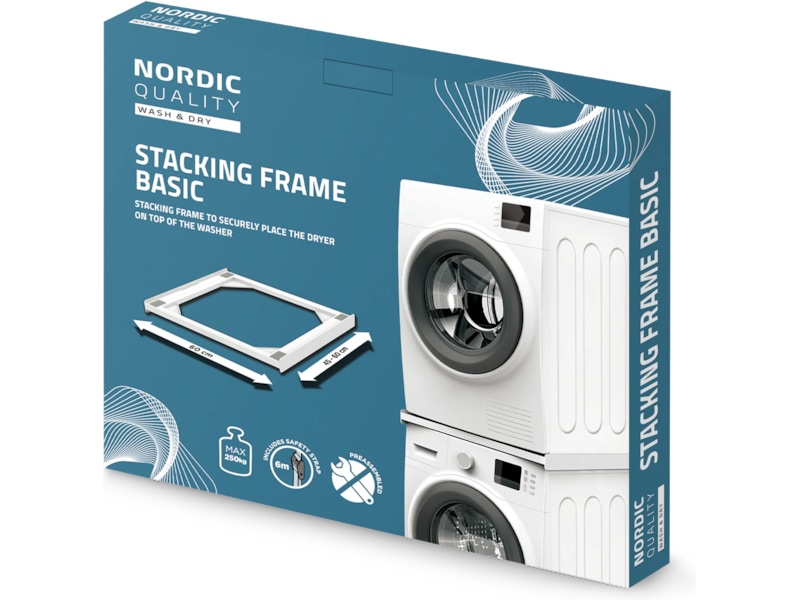 Nordic Quality Staplingsram basic, tunn Tillbehör till tvättmaskiner & torktumlare