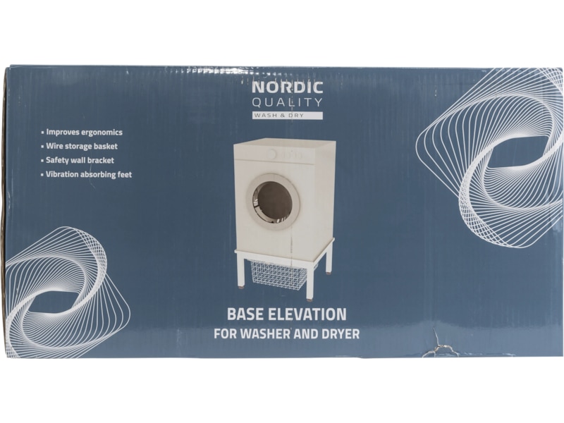 Nordic Quality Bas höjning för tvättmaskin/torktumlare med korg Tillbehör till tvättmaskiner & torktumlare
