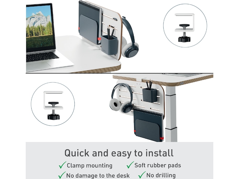 Leitz Ergo Förvaringstavla för skrivbord, Liten 42x25 cm Förvaring och organisation