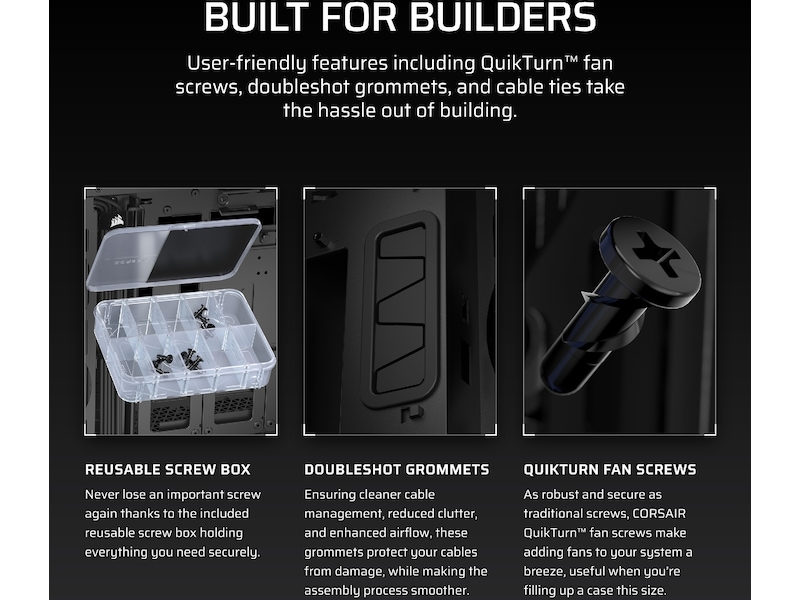 Corsair 5000T Tempered Glass Mid Tower (svart) Midi tower