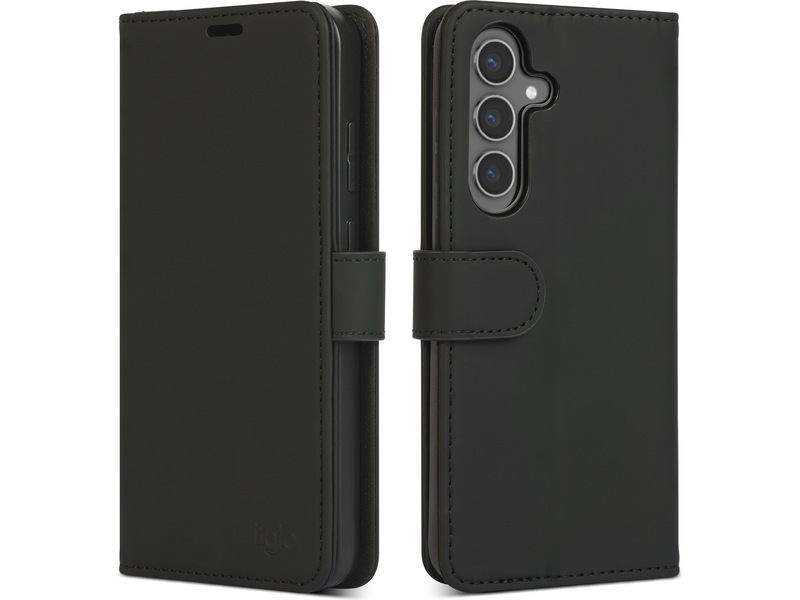 iiglo Galaxy S25+ Plånboksfodral (svart) Mobilskal