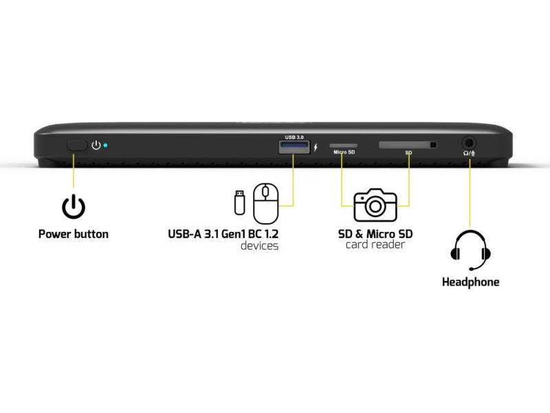 Port Design Office Docking Station Type C 3x4K Dockningsstation och USB-hub