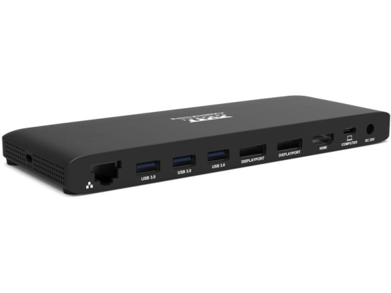 Port Design Office Docking Station Type C 3x4K Dockningsstation och USB-hub