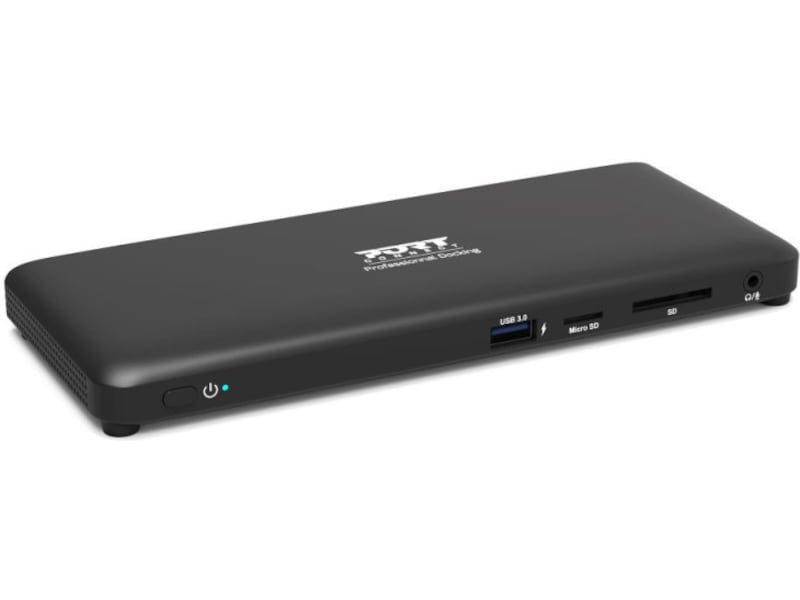 Port Design Office Docking Station Type C 3x4K Dockningsstation och USB-hub