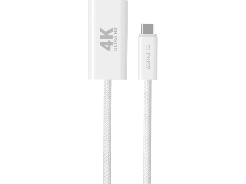 4smarts USB-C till HDMI adapter 15cm (vit) Kabel adapter och övergångar