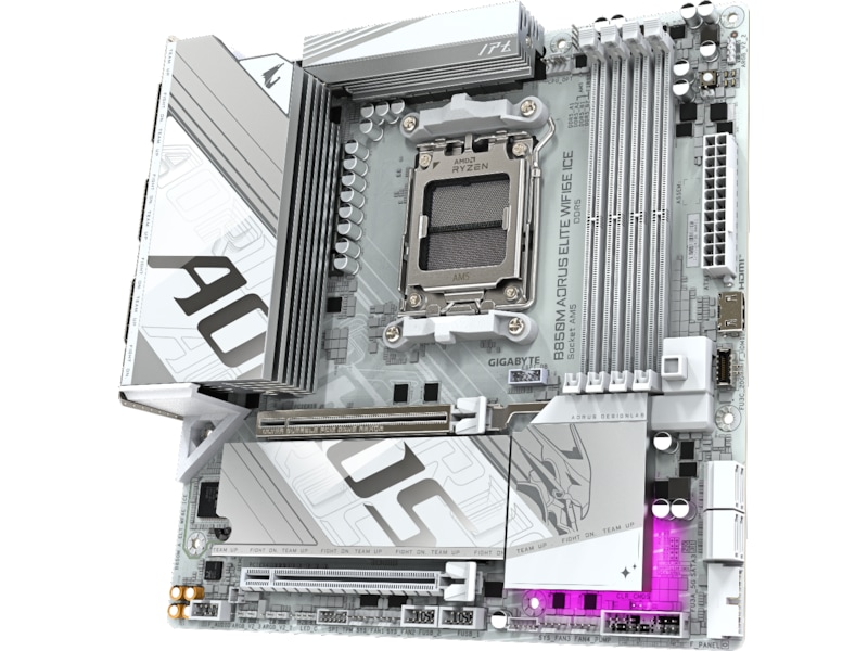 Gigabyte B850M Aorus Elite WF6E ICE Moderkort AMD Socket