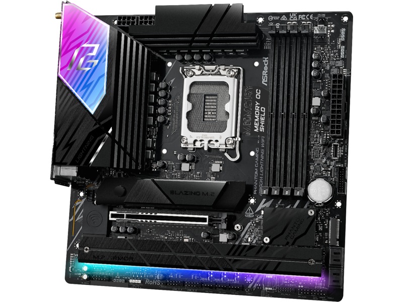 ASRock B860M Lightning WiFi Moderkort Intel Socket