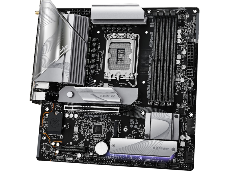ASRock B860M LiveMixer WiFi Moderkort Intel Socket