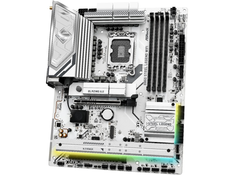 ASRock B860 Steel Legend WiFi Moderkort Intel Socket