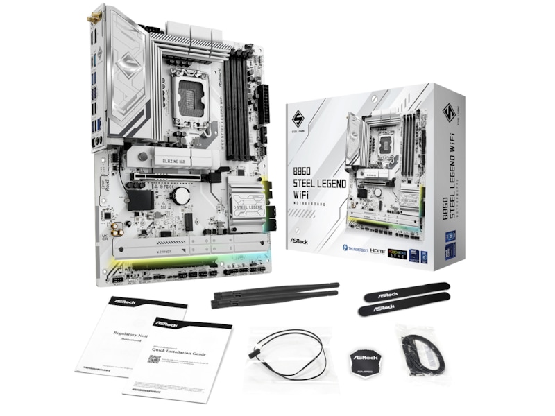 ASRock B860 Steel Legend WiFi Moderkort Intel Socket