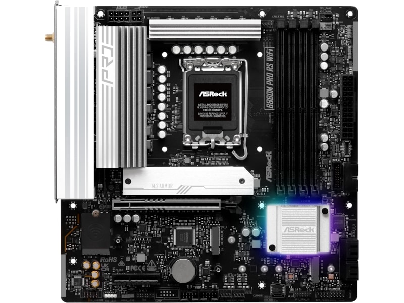 ASRock B860M Pro RS WiFi Moderkort Intel Socket