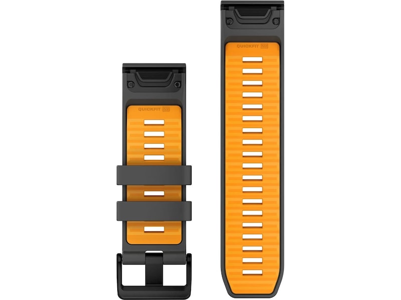 Garmin QuickFit Silikonarmband 26mm (grafit/orange) Armband