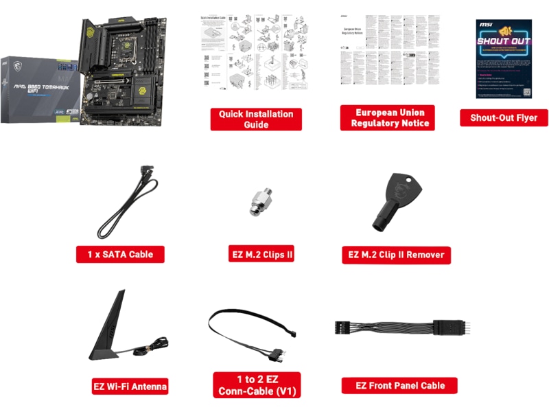 MSI MAG B860 TOMAHAWK WIFI Moderkort Intel Socket