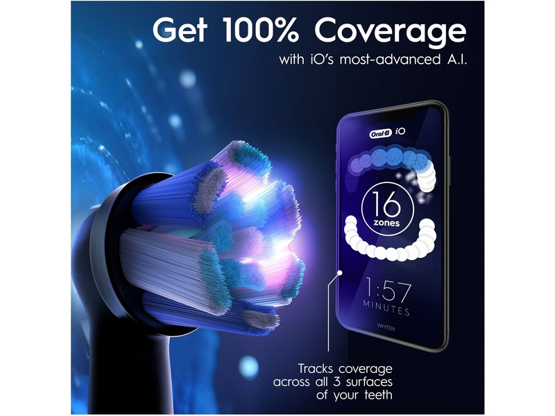 Oral-B iO 9 elektrisk tandborste (svart) -B-Grade Demo träning & hälsa