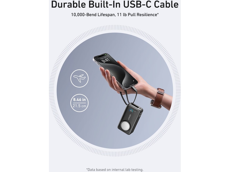 Anker MagGo för Apple Watch Powerbank 10.000mAh (svart) Powerbank