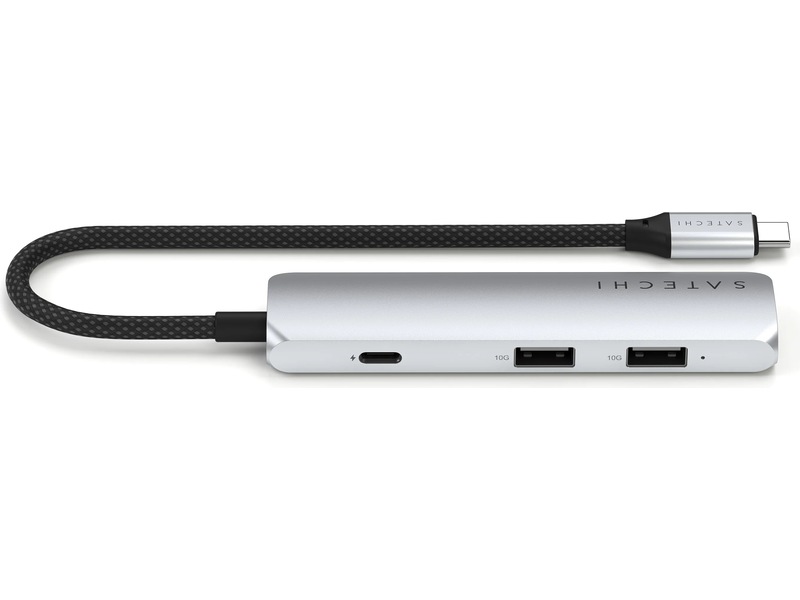 Satechi 4-i-1 Slim 4K Multiport docking (silver) Dockningsstation och USB-hub