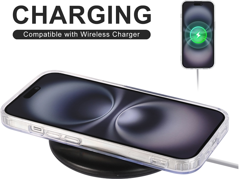 iiglo iPhone 16 Plus Magnetic Clear Case (transparent) Mobilskal